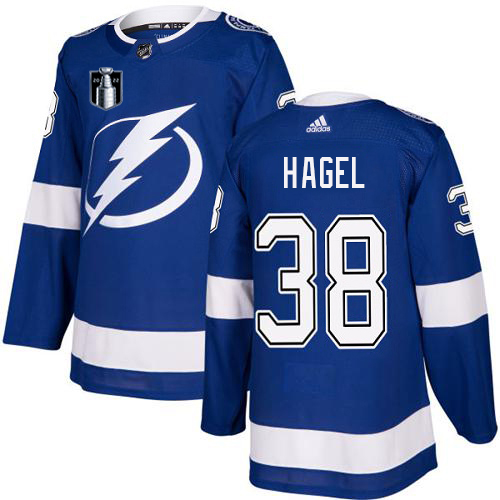 Tampa Bay Lightning #38 Brandon Hagel Blue 2022 Stanley Cup Final Patch Home Authentic Stitched Youth Jersey Youth cheap jerseys for sale - CheapJerseys.Shop