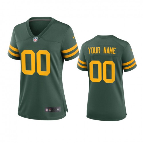 Green Bay Packers Custom Women's Alternate Game Player Jersey - Green cheap jerseys for sale - CheapJerseys.Shop