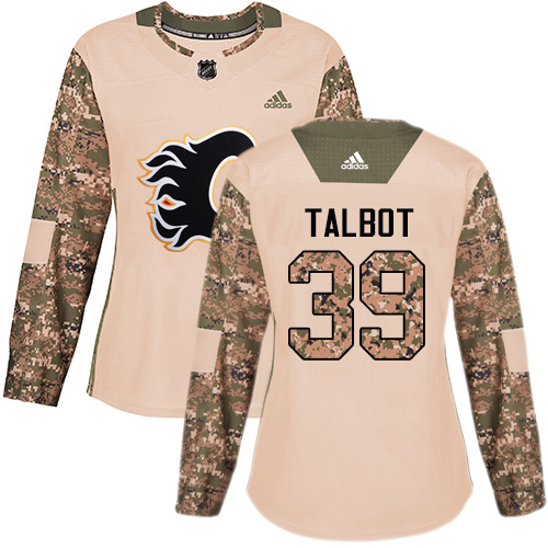 Calgary Flames #39 Cam Talbot Camo Authentic 2017 Veterans Day Women's Stitched Jersey Womens cheap jerseys for sale - CheapJerseys.Shop