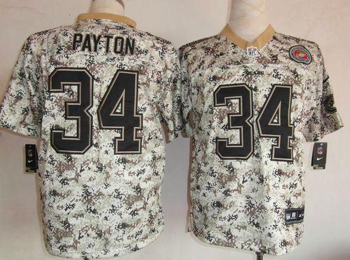 Bears #34 Walter Payton Camo Men's Stitched Elite USMC Jersey cheap jerseys for sale - CheapJerseys.Shop