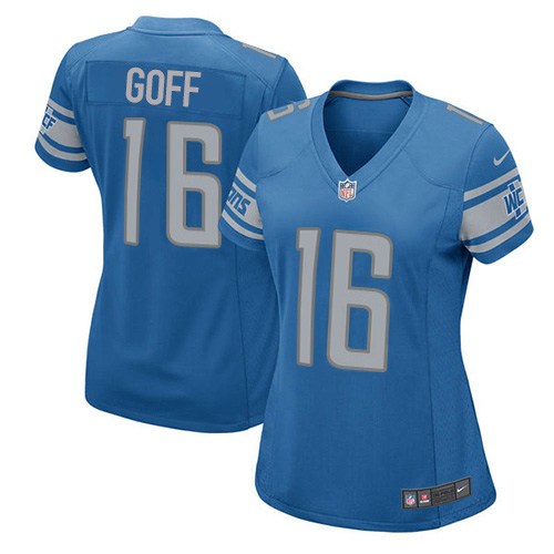 Detroit Lions #16 Jared Goff Light Blue Team Color Women's Stitched Elite Jersey cheap jerseys for sale - CheapJerseys.Shop