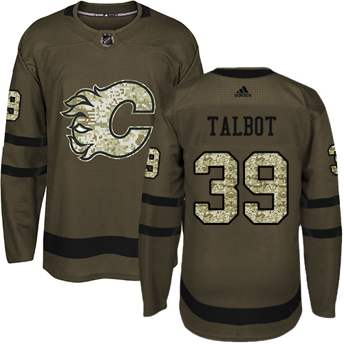 Calgary Flames #39 Cam Talbot Green Salute to Service Stitched Youth Jersey Youth cheap jerseys for sale - CheapJerseys.Shop