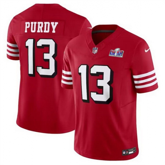 Youth San Francisco 49ers 13 Brock Purdy 2023 F U S E New Red Vapor Untouchable Limited Stitched 2024 Super Bowl LVIII Jersey cheap jerseys for sale - CheapJerseys.Shop
