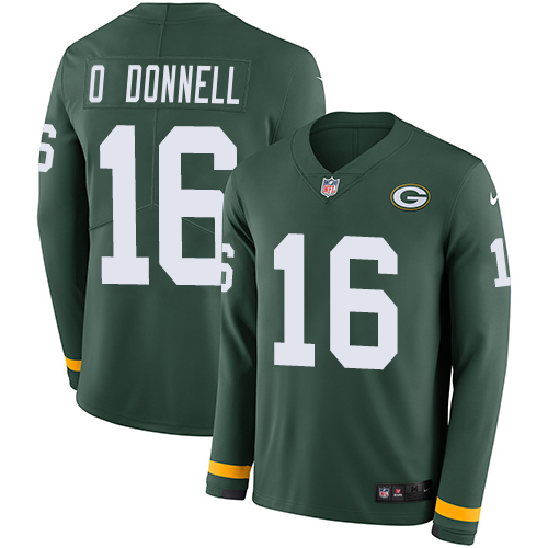 Packers #16 Pat O'Donnell Green Team Color Youth Stitched Limited Therma Long Sleeve Jersey cheap jerseys for sale - CheapJerseys.Shop