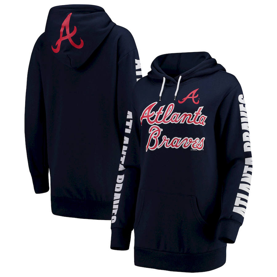 Atlanta Braves G-III 4Her By Carl Banks Women's Extra Innings Pullover Hoodie Navy cheap jerseys for sale - CheapJerseys.Shop