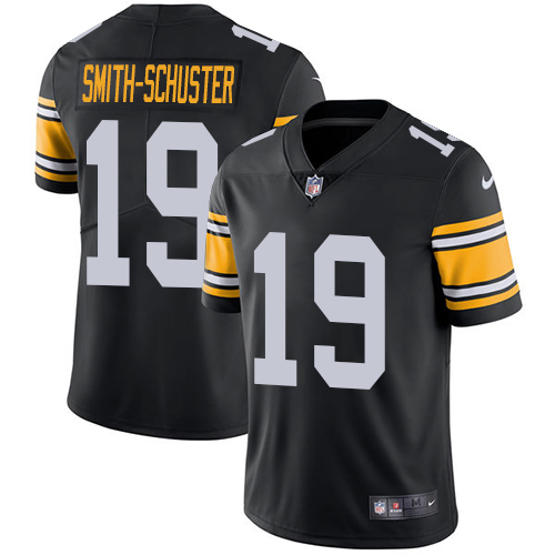 Pittsburgh Steelers #19 JuJu Smith-Schuster Black Alternate Youth Stitched Vapor Untouchable Limited Jersey Youth cheap jerseys for sale - CheapJerseys.Shop