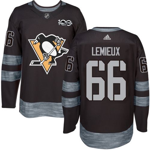 Pittsburgh Penguins #66 Mario Lemieux Black 1917-2017 100th Anniversary Stitched Jersey Men's cheap jerseys for sale - CheapJerseys.Shop
