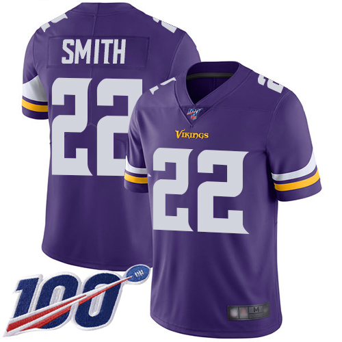 Vikings #22 Harrison Smith Purple Team Color Youth Stitched 100th Season Vapor Limited Jersey cheap jerseys for sale - CheapJerseys.Shop