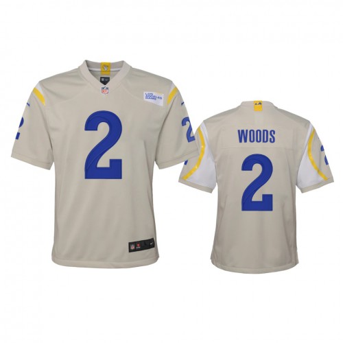 Los Angeles Los Angeles Rams #2 Robert Woods Youth Game Jersey - Bone Youth cheap jerseys for sale - CheapJerseys.Shop