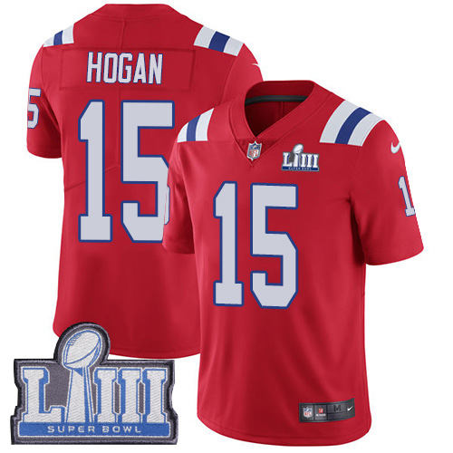 New England Patriots #15 Chris Hogan Red Alternate Super Bowl LIII Bound Youth Stitched Vapor Untouchable Limited Jersey Youth cheap jerseys for sale - CheapJerseys.Shop