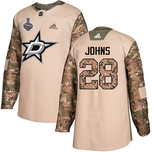 Dallas Stars #28 Stephen Johns Camo Authentic 2017 Veterans Day Youth 2020 Stanley Cup Final Stitched Jersey Youth cheap jerseys for sale - CheapJerseys.Shop