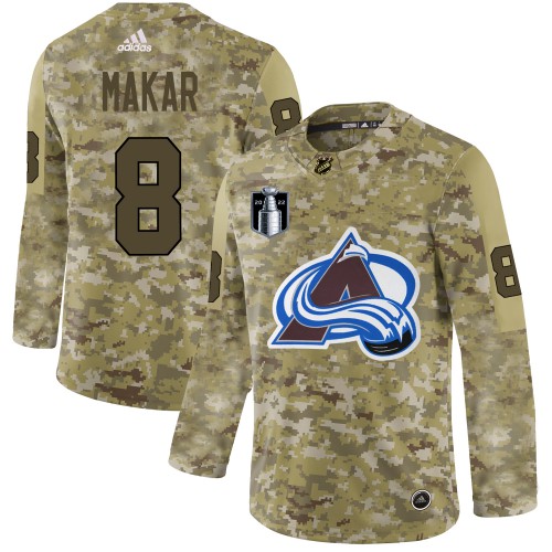Colorado Avalanche #8 Cale Makar Camo 2022 Stanley Cup Final Patch Authentic Stitched Jersey Men's cheap jerseys for sale - CheapJerseys.Shop