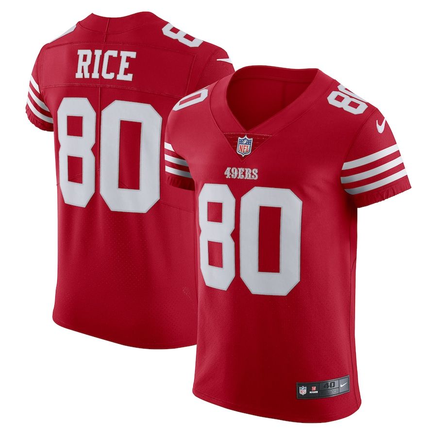 San Francisco 49ers #80 Jerry Rice Scarlet Men's 2022-23 Authentic Stitched Vapor Untouchable Elite Jersey cheap jerseys for sale - CheapJerseys.Shop