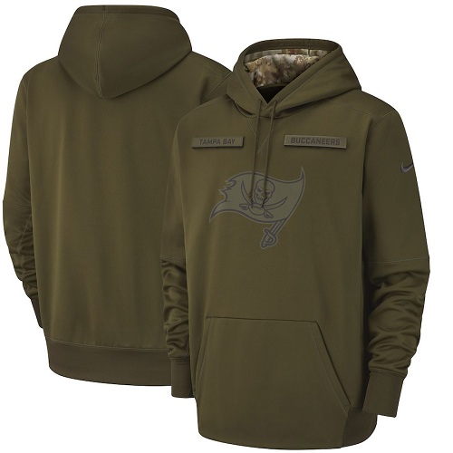 Youth Tampa Bay Buccaneers Olive Salute To Service Sideline Therma Performance Pullover Hoodie cheap jerseys for sale - CheapJerseys.Shop
