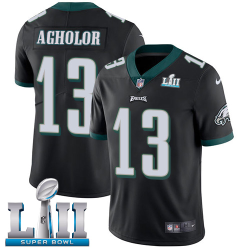 Philadelphia Eagles #13 Nelson Agholor Black Alternate Super Bowl LII Youth Stitched Vapor Untouchable Limited Jersey Youth cheap jerseys for sale - CheapJerseys.Shop