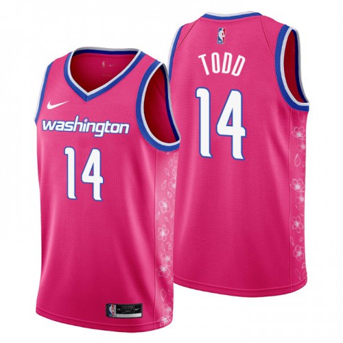 Washington Wizards #14 Isaiah Todd Mens 2022-23 City Edition Jersey - Cherry Blossom Pink Mens cheap jerseys for sale - CheapJerseys.Shop