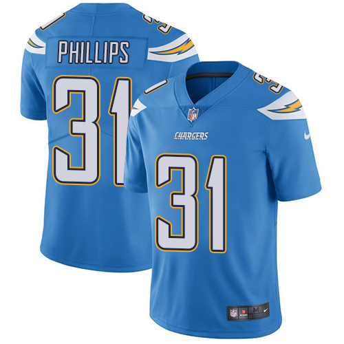 Los Angeles Chargers #31 Adrian Phillips Electric Blue Alternate Men's Stitched Vapor Untouchable Limited Jersey Men's cheap jerseys for sale - CheapJerseys.Shop