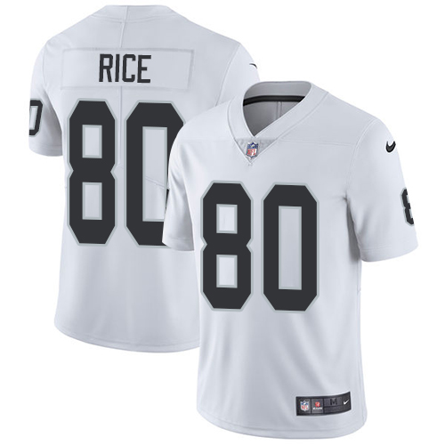 Las Vegas Raiders #80 Jerry Rice White Men's Stitched Vapor Untouchable Limited Jersey Men's cheap jerseys for sale - CheapJerseys.Shop