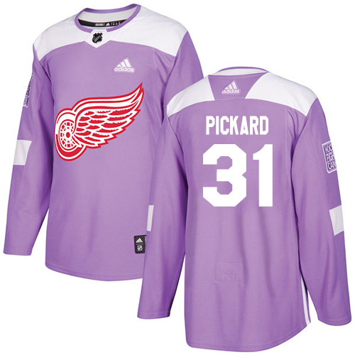 Detroit Red Wings #31 Calvin Pickard Purple Authentic Fights Cancer Stitched Jersey Men's cheap jerseys for sale - CheapJerseys.Shop