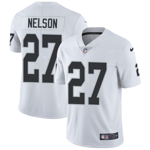Las Vegas Raiders #27 Reggie Nelson White Men's Stitched Vapor Untouchable Limited Jersey Men's cheap jerseys for sale - CheapJerseys.Shop