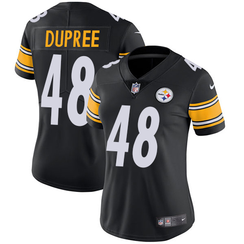 Pittsburgh Steelers #48 Bud Dupree Black Team Color Women's Stitched Vapor Untouchable Limited Jersey Womens cheap jerseys for sale - CheapJerseys.Shop