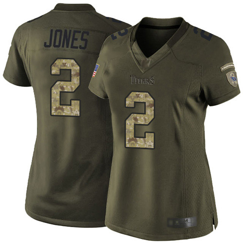 Tennessee Titans #2 Julio Jones Green Women's Stitched Limited 2015 Salute to Service Jersey Womens cheap jerseys for sale - CheapJerseys.Shop