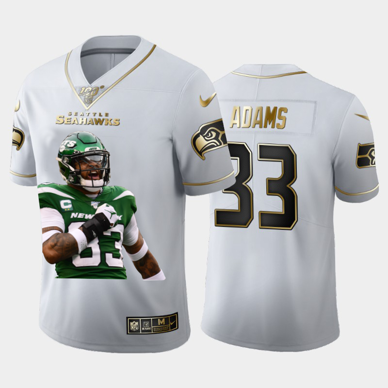 Seattle Seahawks #33 Jamal Adams Team Hero 1 Vapor Limited 100 Jersey White Golden cheap jerseys for sale - CheapJerseys.Shop