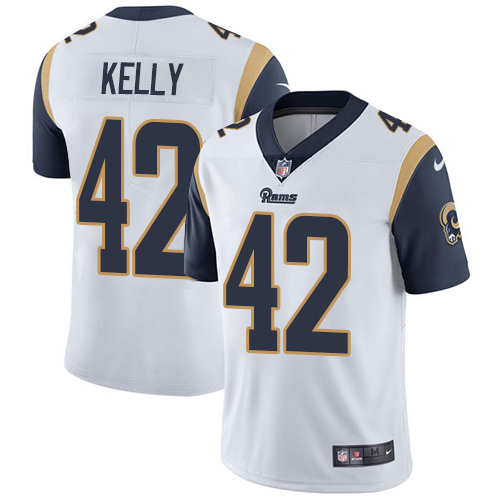 Los Angeles Rams #42 John Kelly White Men's Stitched Vapor Untouchable Limited Jersey Men's cheap jerseys for sale - CheapJerseys.Shop