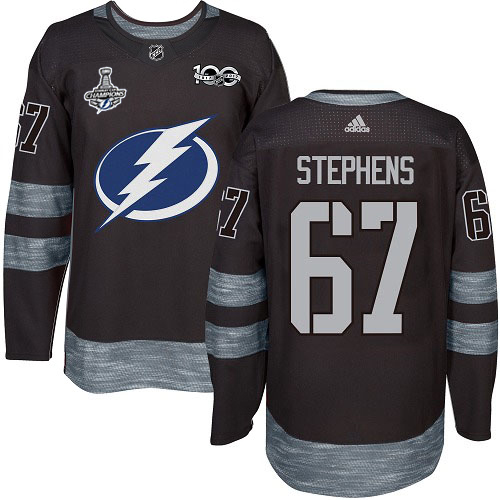 Tampa Bay Lightning #67 Mitchell Stephens Black 1917-2017 100th Anniversary 2020 Stanley Cup Champions Stitched Jersey Men's cheap jerseys for sale - CheapJerseys.Shop