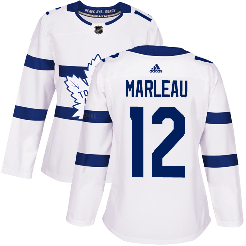 Maple Toronto Maple Leafs #12 Patrick Marleau White Authentic 2018 Stadium Series Women's Stitched Jersey Womens cheap jerseys for sale - CheapJerseys.Shop