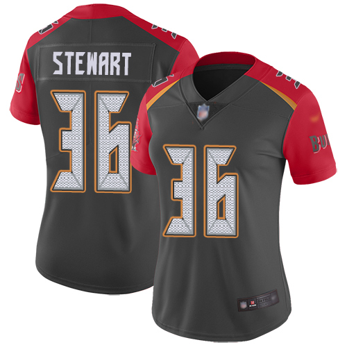 Tampa Bay Buccaneers #36 M.J. Stewart Gray Women's Stitched Limited Inverted Legend Jersey Womens cheap jerseys for sale - CheapJerseys.Shop