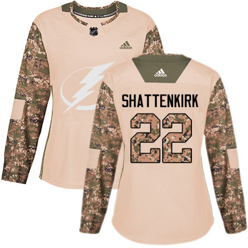 Tampa Bay Lightning #22 Kevin Shattenkirk Camo Authentic 2017 Veterans Day Women's Stitched Jersey Womens cheap jerseys for sale - CheapJerseys.Shop