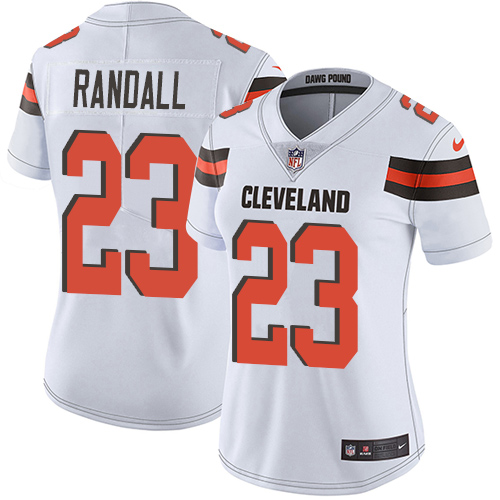 Cleveland Browns #23 Damarious Randall White Women's Stitched Vapor Untouchable Limited Jersey Womens cheap jerseys for sale - CheapJerseys.Shop