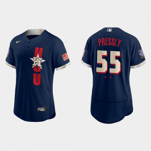 Houston Houston Astros #55 Ryan Pressly 2021 All Star Game Authentic Navy Jersey Men's cheap jerseys for sale - CheapJerseys.Shop