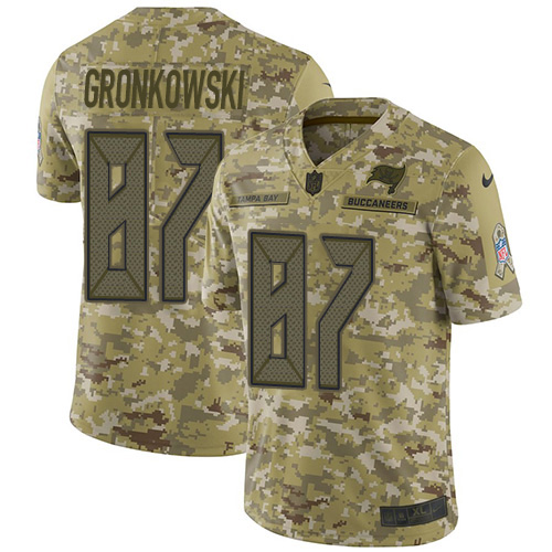 Buccaneers #87 Rob Gronkowski Camo Youth Stitched Limited 2018 Salute To Service Jersey cheap jerseys for sale - CheapJerseys.Shop