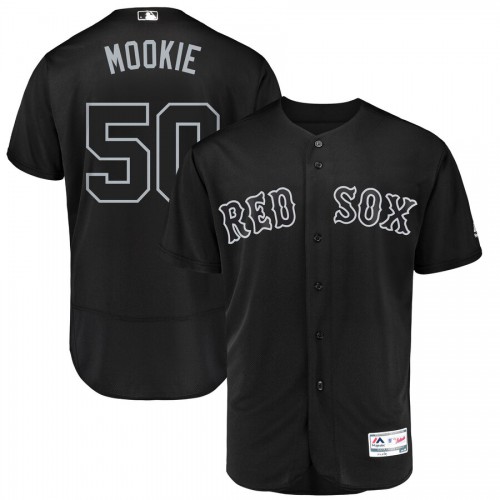 Boston Boston Red Sox #50 Mookie Betts Mookie Majestic 2019 Players' Weekend Flex Base Authentic Player Jersey Black Men's cheap jerseys for sale - CheapJerseys.Shop