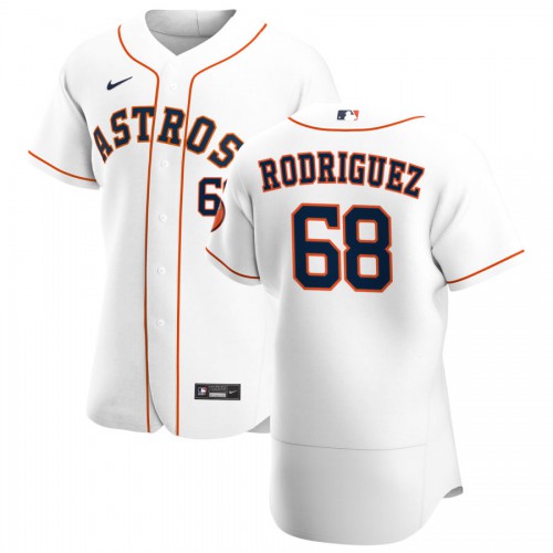 Houston Houston Astros #68 Nivaldo Rodriguez Men's White Home 2020 Authentic Player Jersey Men's cheap jerseys for sale - CheapJerseys.Shop