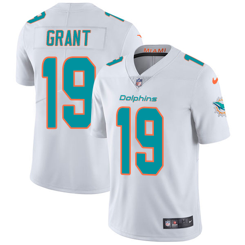 Miami Dolphins #19 Jakeem Grant White Men's Stitched Vapor Untouchable Limited Jersey Men's cheap jerseys for sale - CheapJerseys.Shop