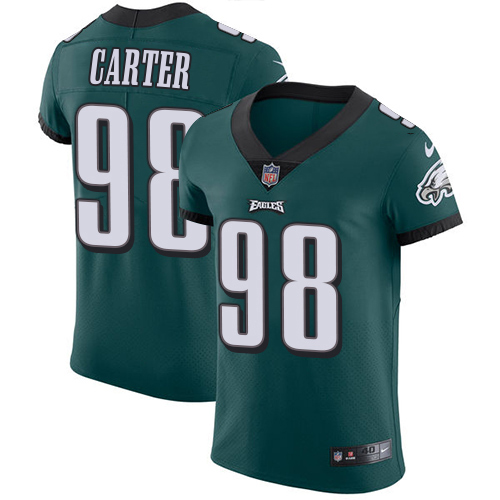 Eagles #98 Jalen Carter Green Team Color Men's Stitched Vapor Untouchable Elite Jersey cheap jerseys for sale - CheapJerseys.Shop