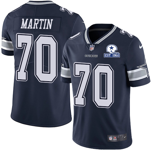 Dallas Cowboys #70 Zack Martin Navy Blue Team Color Men's Stitched With Established In 1960 Patch Vapor Untouchable Limited Jersey Men's cheap jerseys for sale - CheapJerseys.Shop