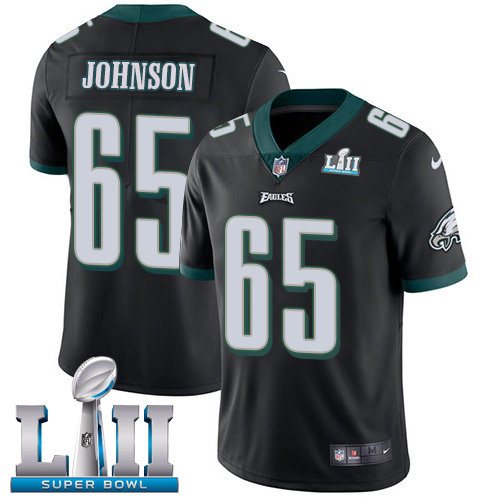 Philadelphia Eagles #65 Lane Johnson Black Alternate Super Bowl LII Youth Stitched Vapor Untouchable Limited Jersey Youth cheap jerseys for sale - CheapJerseys.Shop
