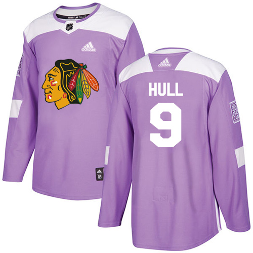 Chicago Blackhawks #9 Bobby Hull Purple Authentic Fights Cancer Stitched Jersey Men's cheap jerseys for sale - CheapJerseys.Shop