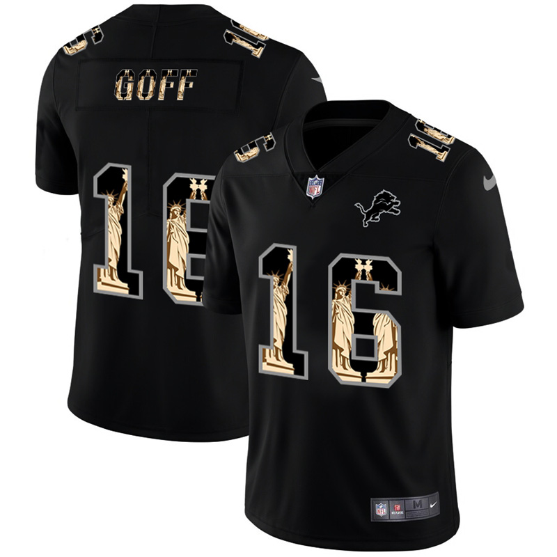 Detroit Lions #16 Jared Men's Carbon Black Vapor Cristo Redentor Limited Jersey cheap jerseys for sale - CheapJerseys.Shop