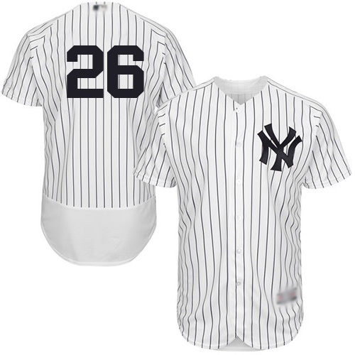 New York Yankees #26 DJ LeMahieu White Strip Flexbase Authentic Collection Stitched Jersey Men's cheap jerseys for sale - CheapJerseys.Shop