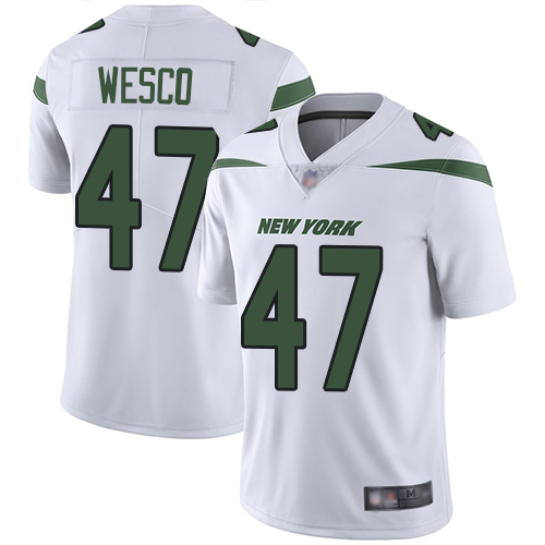 New York Jets #47 Trevon Wesco White Men's Stitched Vapor Untouchable Limited Jersey Men's cheap jerseys for sale - CheapJerseys.Shop