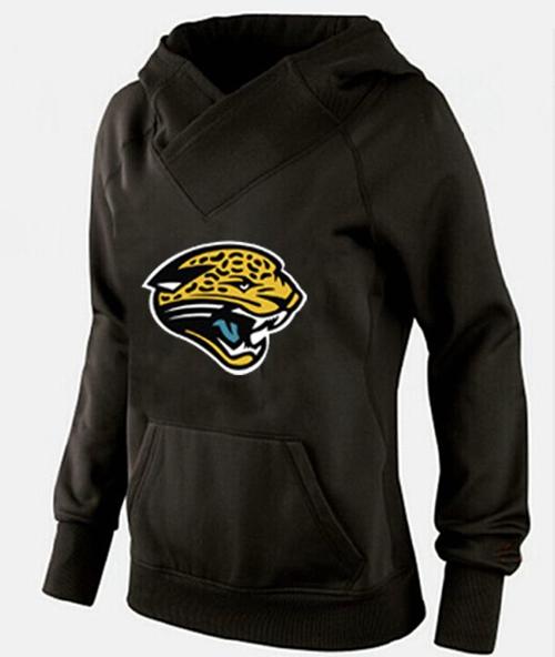 Women's Jacksonville Jaguars Logo Pullover Hoodie Black-1 cheap jerseys for sale - CheapJerseys.Shop