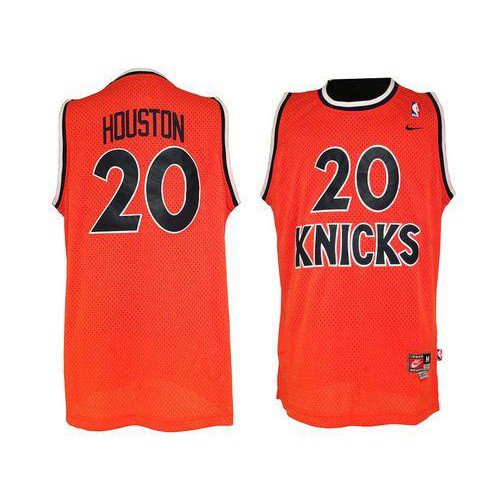New York Knicks #20 Allan Houston Orange Throwback Stitched Jersey Mens cheap jerseys for sale - CheapJerseys.Shop