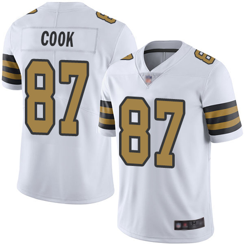 New Orleans Saints #87 Jared Cook White Men's Stitched Limited Rush Jersey Men's cheap jerseys for sale - CheapJerseys.Shop