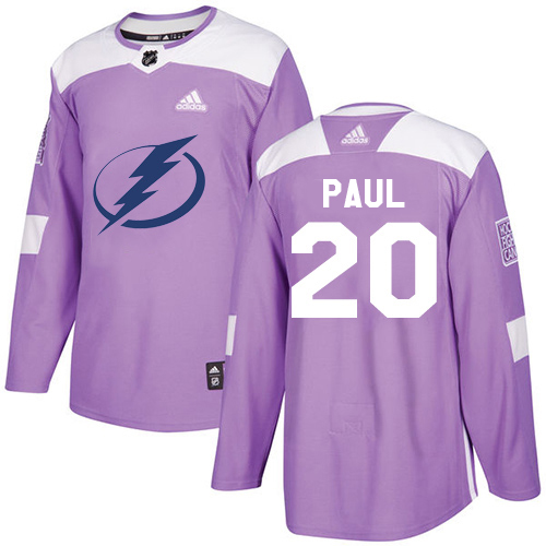 Tampa Bay Lightning #20 Nicholas Paul Purple Authentic Fights Cancer Stitched Youth Jersey Youth cheap jerseys for sale - CheapJerseys.Shop