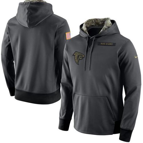 Men's Atlanta Falcons Anthracite Salute To Service Player Performance Hoodie cheap jerseys for sale - CheapJerseys.Shop
